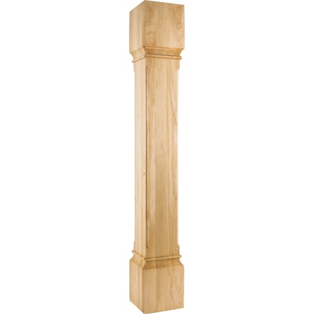 6 Wx6Dx42H Hard Maple Fluted Edge Post